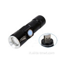 Flashlight multifunzione ricaricabile ricaricabile alla luce bianca fredda